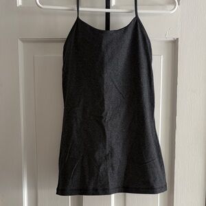 lululemon athletica Power Y Charcoal Tank Top Size 4